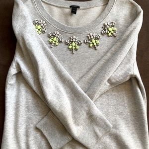 Jcrew embellished sweater
